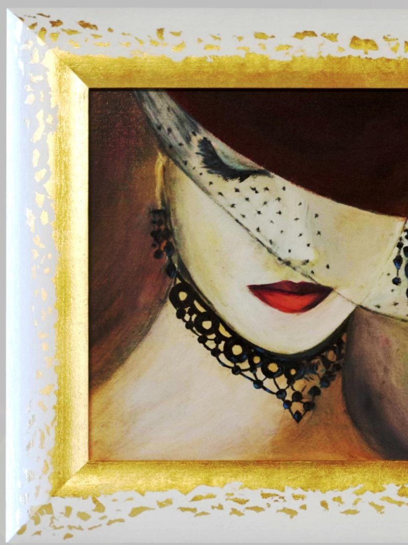 cadre-d-art-blanc-et-or