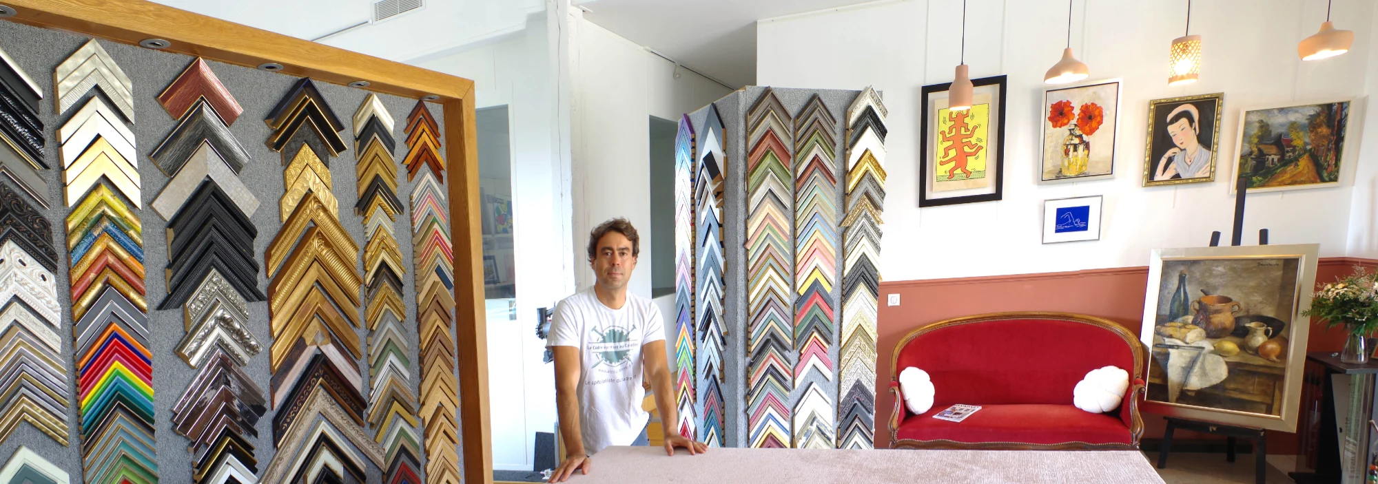 Panorama atelier vue intérieure de l'atelier Valette